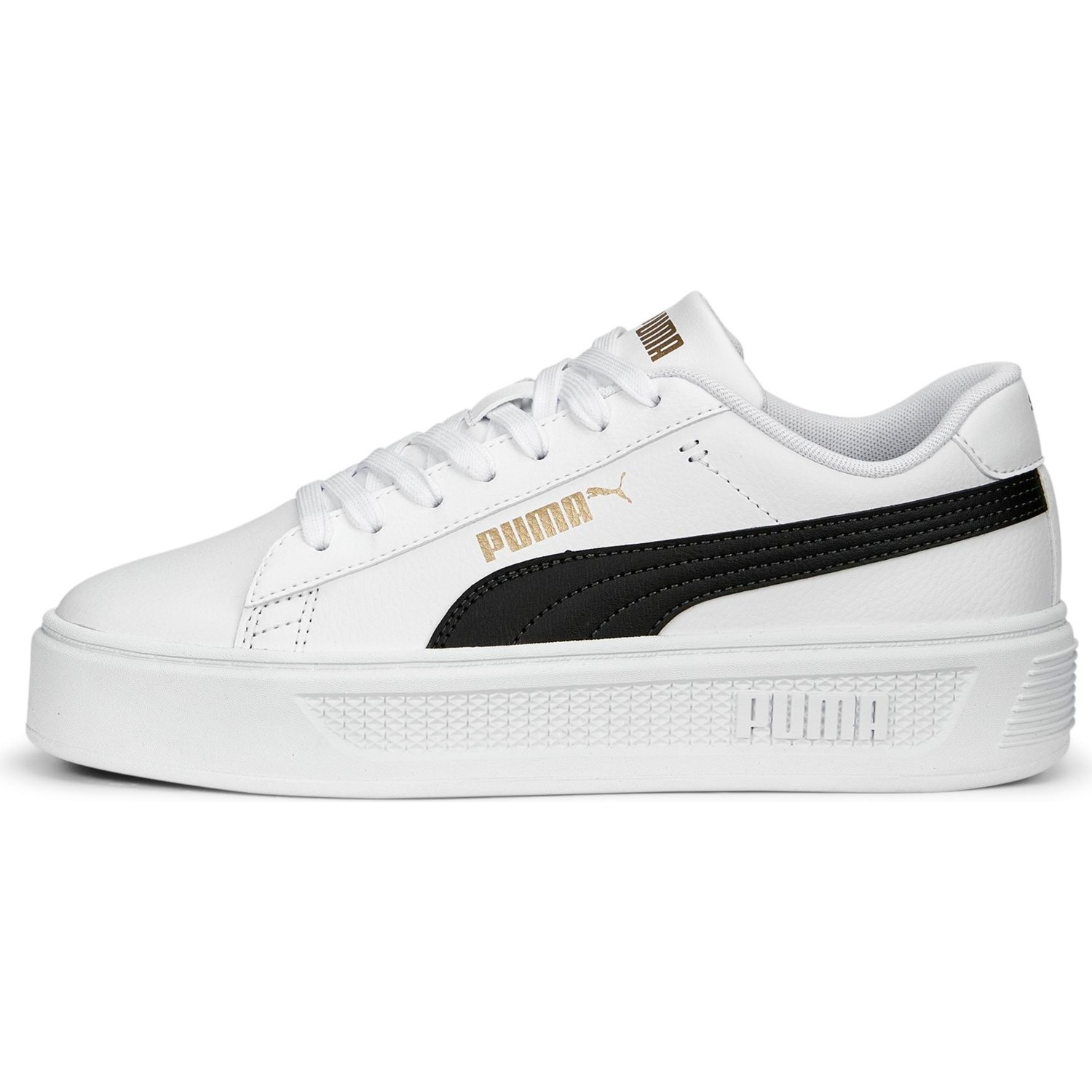 

Кеды женские PUMA Smash Platform v3 39075804 белые 37.5 RU, Белый, Smash Platform v3