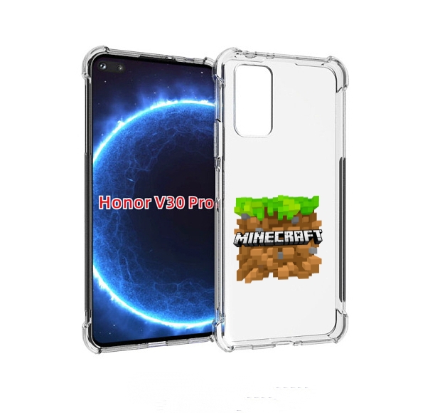 

Чехол бампер MyPads Minecraft-2 для Honor V30 Pro, Прозрачный, Tocco