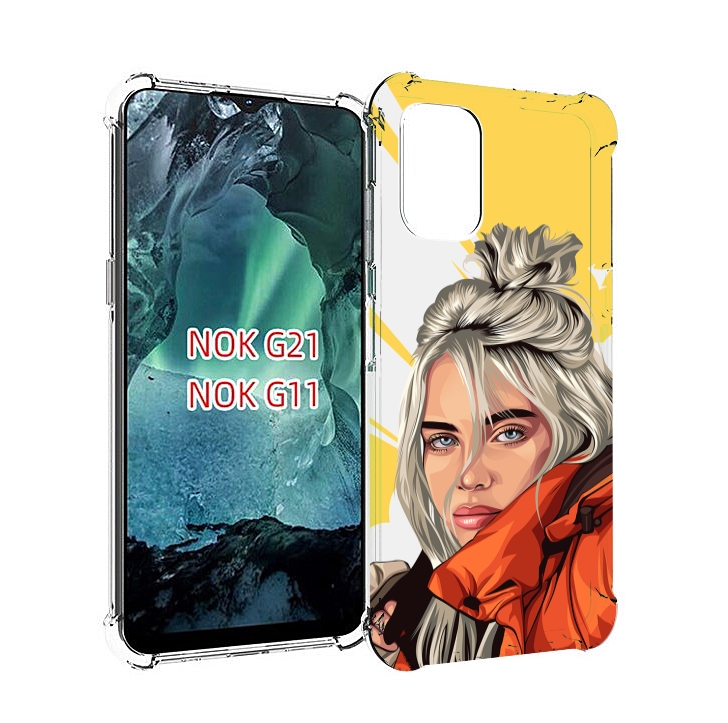 

Чехол Mypads Билли-Айлиш-В-Куртке Для Nokia G11/G21, Прозрачный, Tocco