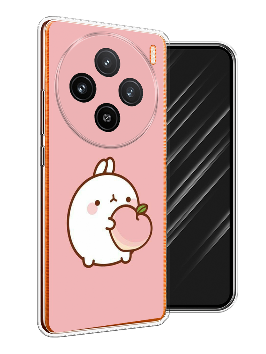 

Чехол Awog на Vivo X100 "Кролик с персиком", Розовый;бежевый, 2611750-1