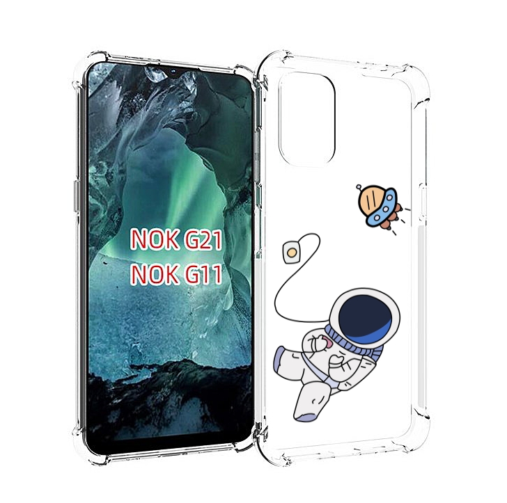 

Чехол Mypads Астронавт Для Nokia G11/G21, Прозрачный, Tocco