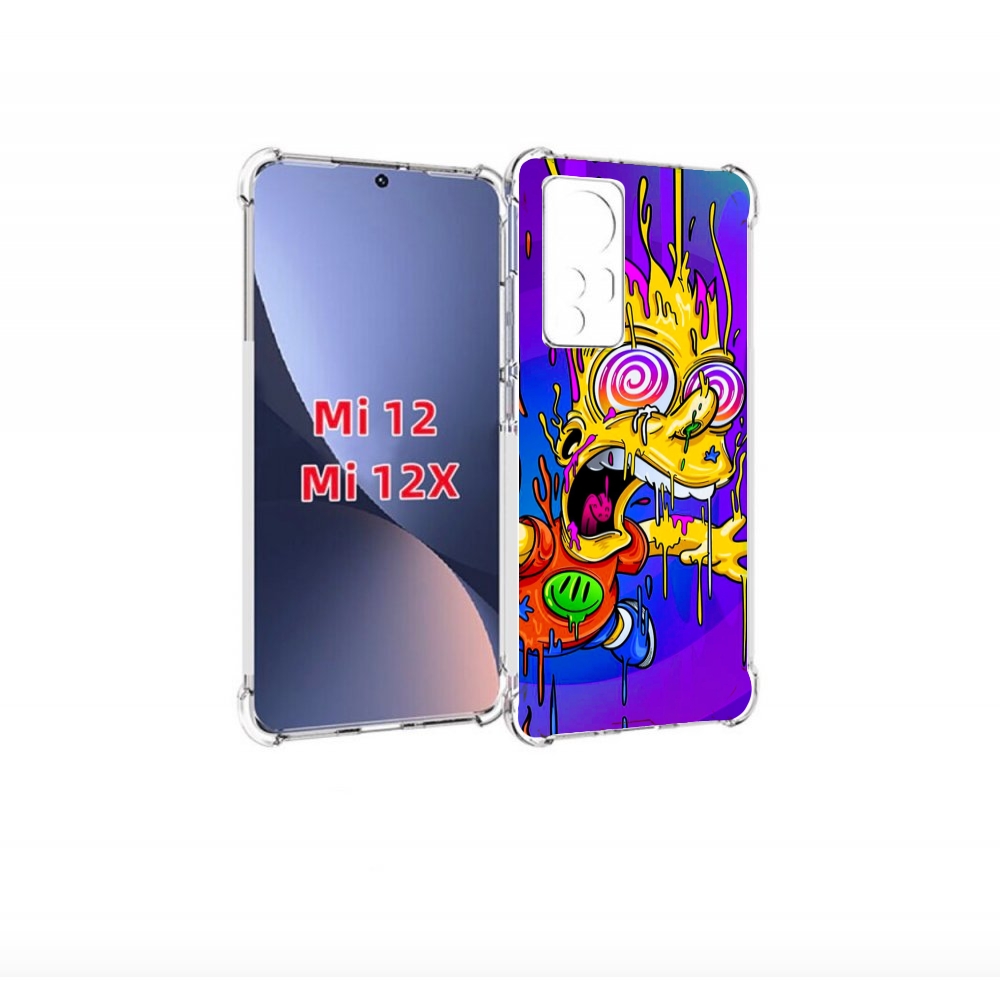 

Чехол бампер MyPads Барт-арт-стрит для Xiaomi 12., Прозрачный, Tocco