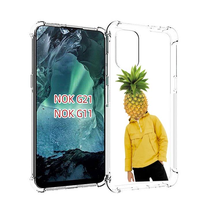 

Чехол Mypads Ананасовая-Голова Для Nokia G11/G21, Прозрачный, Tocco