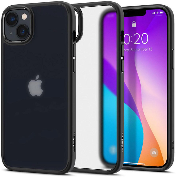 

Чехол Spigen Ultra Hybrid (ACS04901) для Apple iPhone 14 Plus (Frost Black), Черный