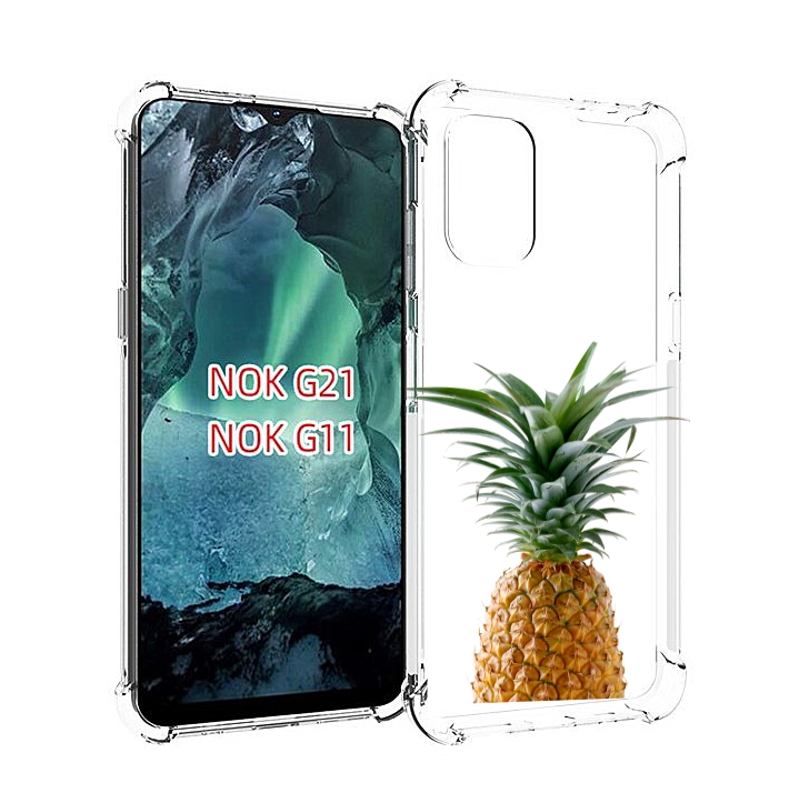 

Чехол Mypads Ананас Для Nokia G11/G21, Прозрачный, Tocco