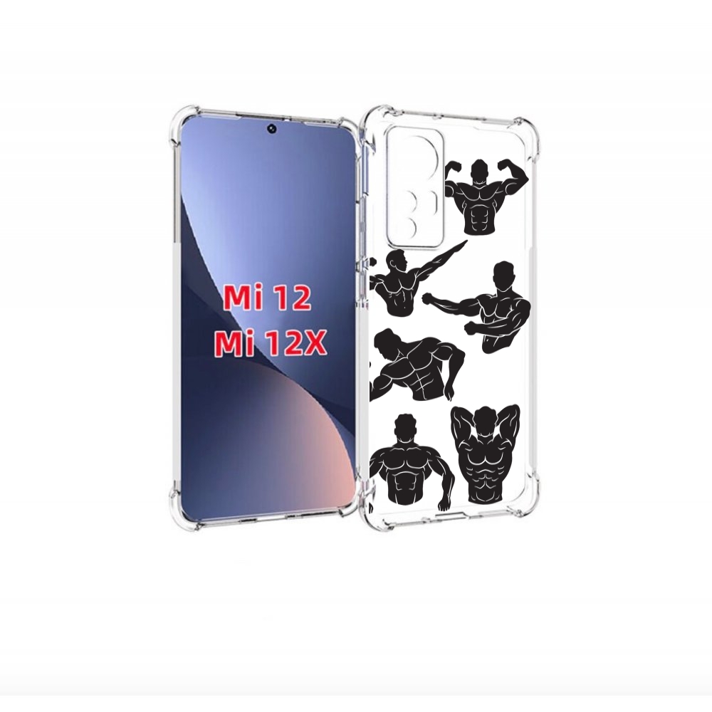 

Чехол-бампер MyPads Атлет мужской для Xiaomi 12/Xiaomi 12X проти, Прозрачный, Tocco