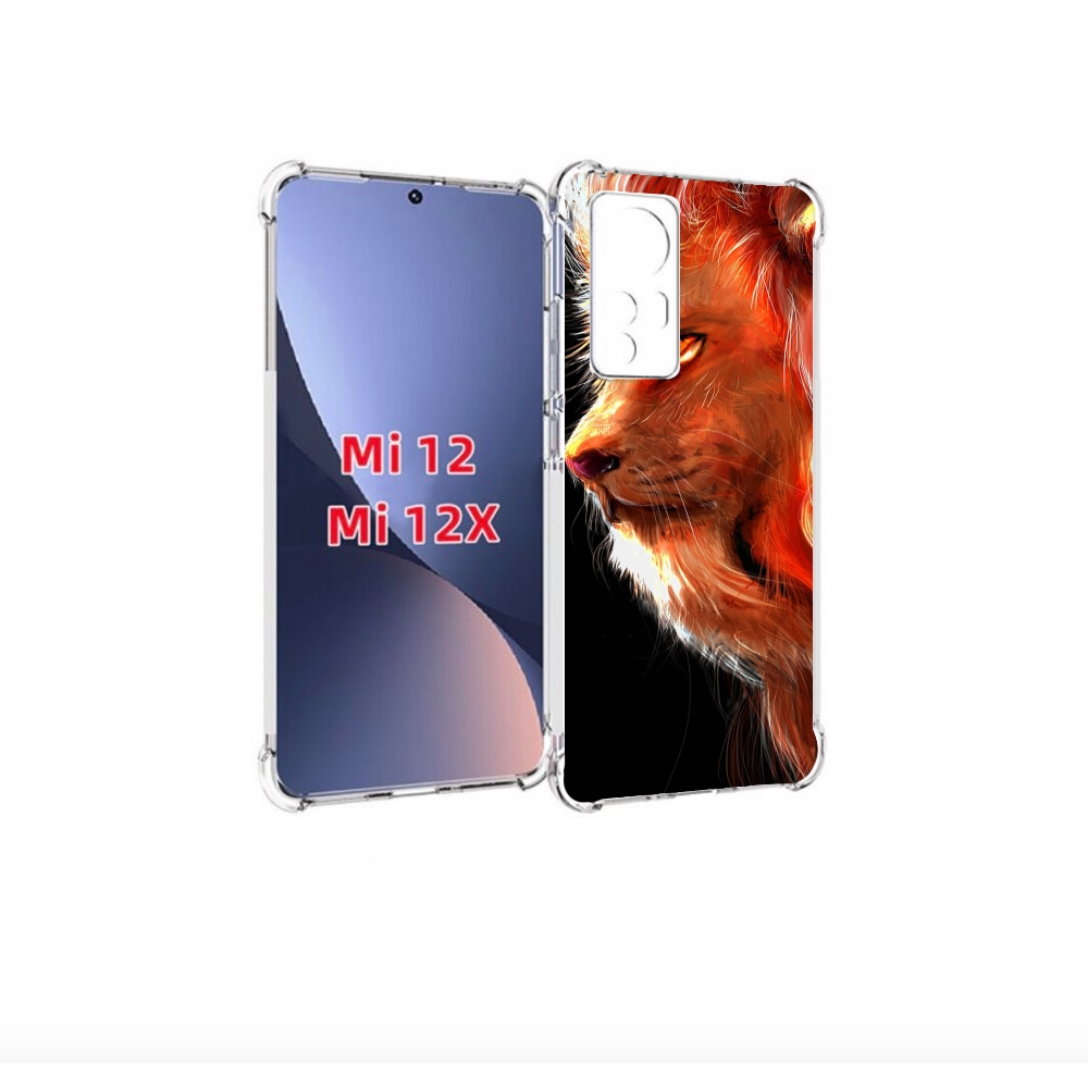 

Чехол бампер MyPads Арт-рисунок-льва мужской для Xiaomi 12., Прозрачный, Tocco