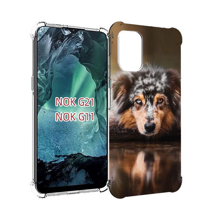 

Чехол Mypads АвстралииСкая Овчарка Для Nokia G11/G21, Прозрачный, Tocco