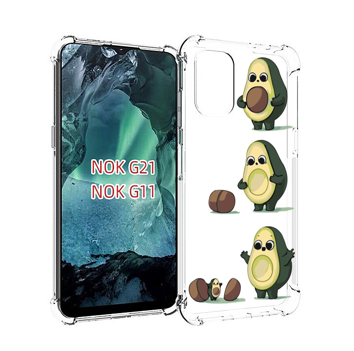 

Чехол Mypads Авокадо-С-Малышом Для Nokia G11/G21, Прозрачный, Tocco