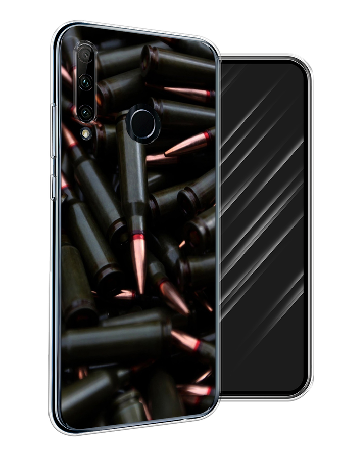 

Чехол Awog на Honor 20 Lite 2019 "Пули черные", Черный, 68950-5