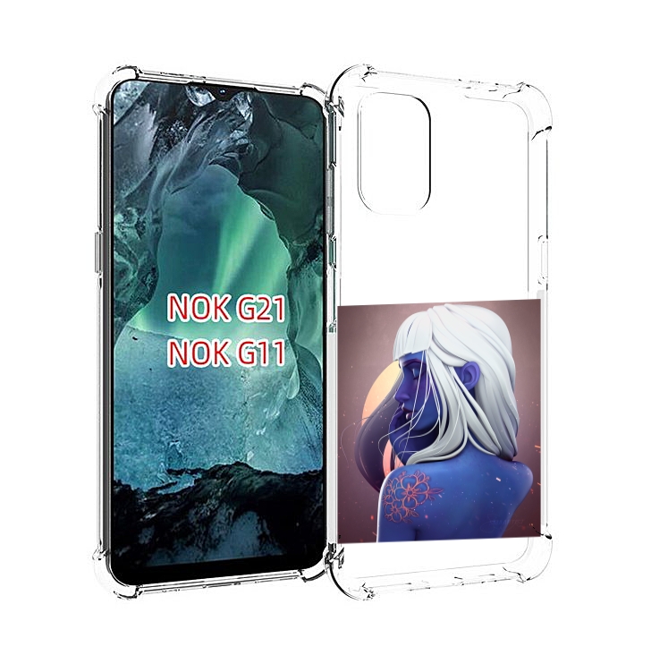 

Чехол Mypads Аватар-С-Цветком Для Nokia G11/G21, Прозрачный, Tocco