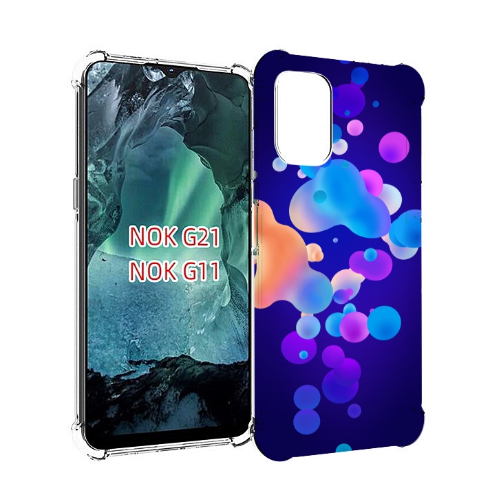 

Чехол Mypads Абстрактные-Пузырьки Для Nokia G11/G21, Прозрачный, Tocco