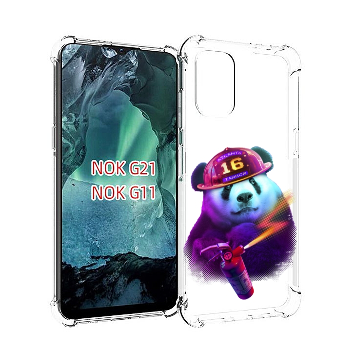 

Чехол Mypads Яркая Панда Детский Для Nokia G11/G21, Прозрачный, Tocco