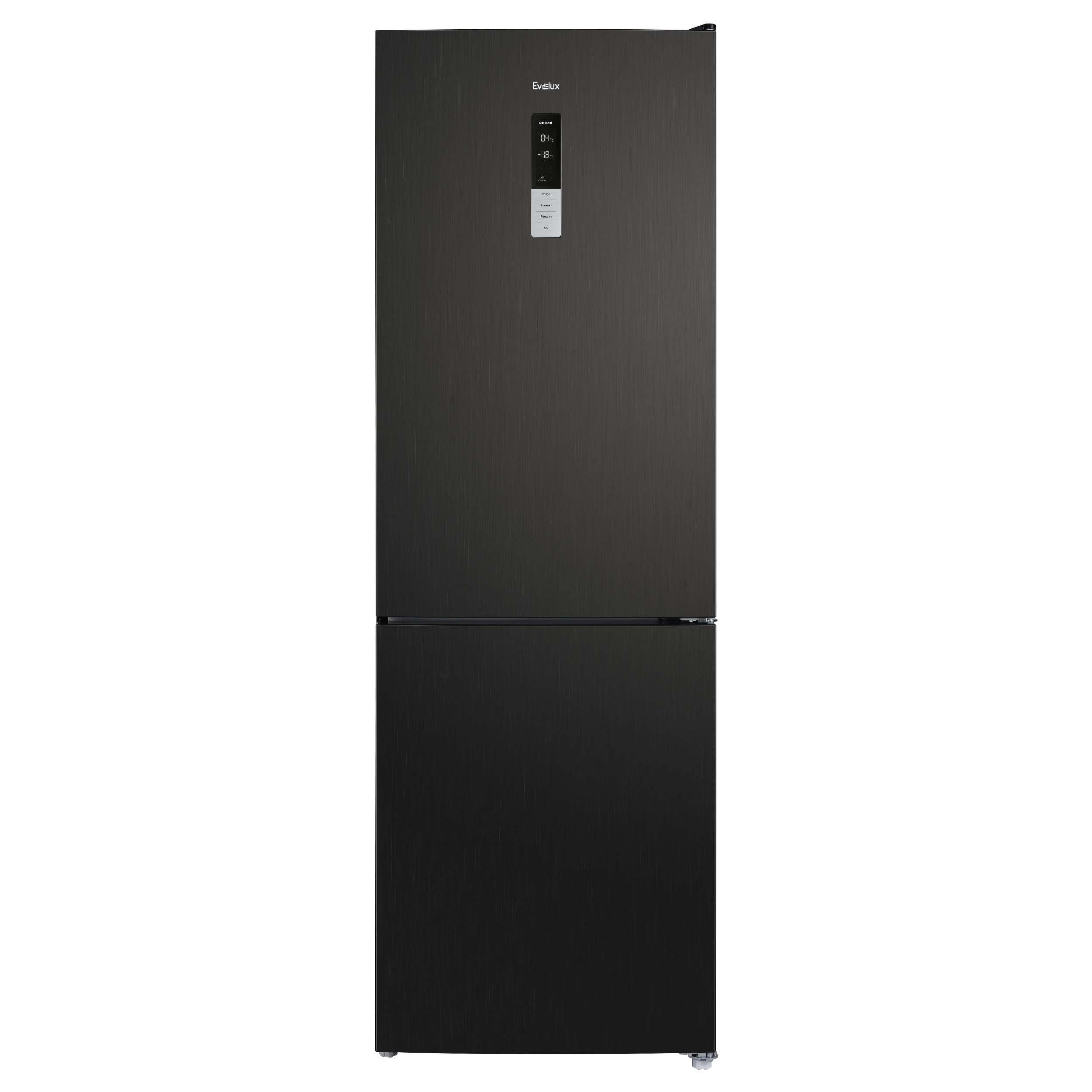 Холодильник Evelux FS 2201 DXN черный комбинированный варочный центр smeg c95gmca9 1 черный