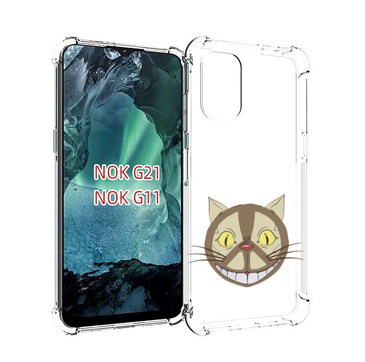 

Чехол Mypads Чеширский Кот Для Nokia G11/G21, Прозрачный, Tocco