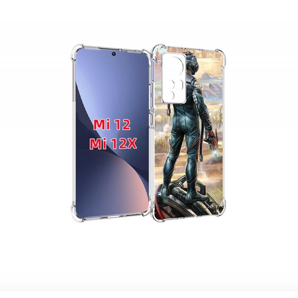

Чехол-бампер MyPads the-outer-worlds для Xiaomi 12/Xiaomi 12X пр, Прозрачный, Tocco