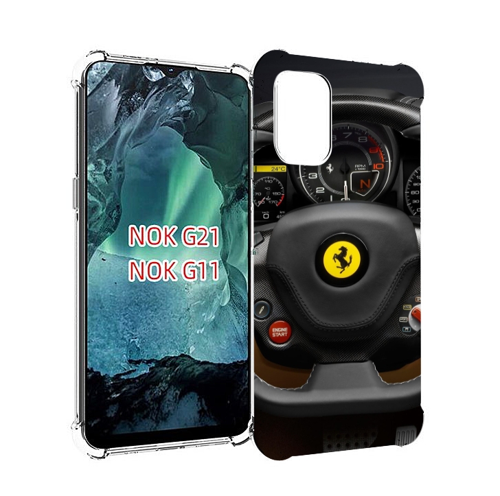 

Чехол Mypads Ферарри Для Nokia G11/G21, Прозрачный, Tocco