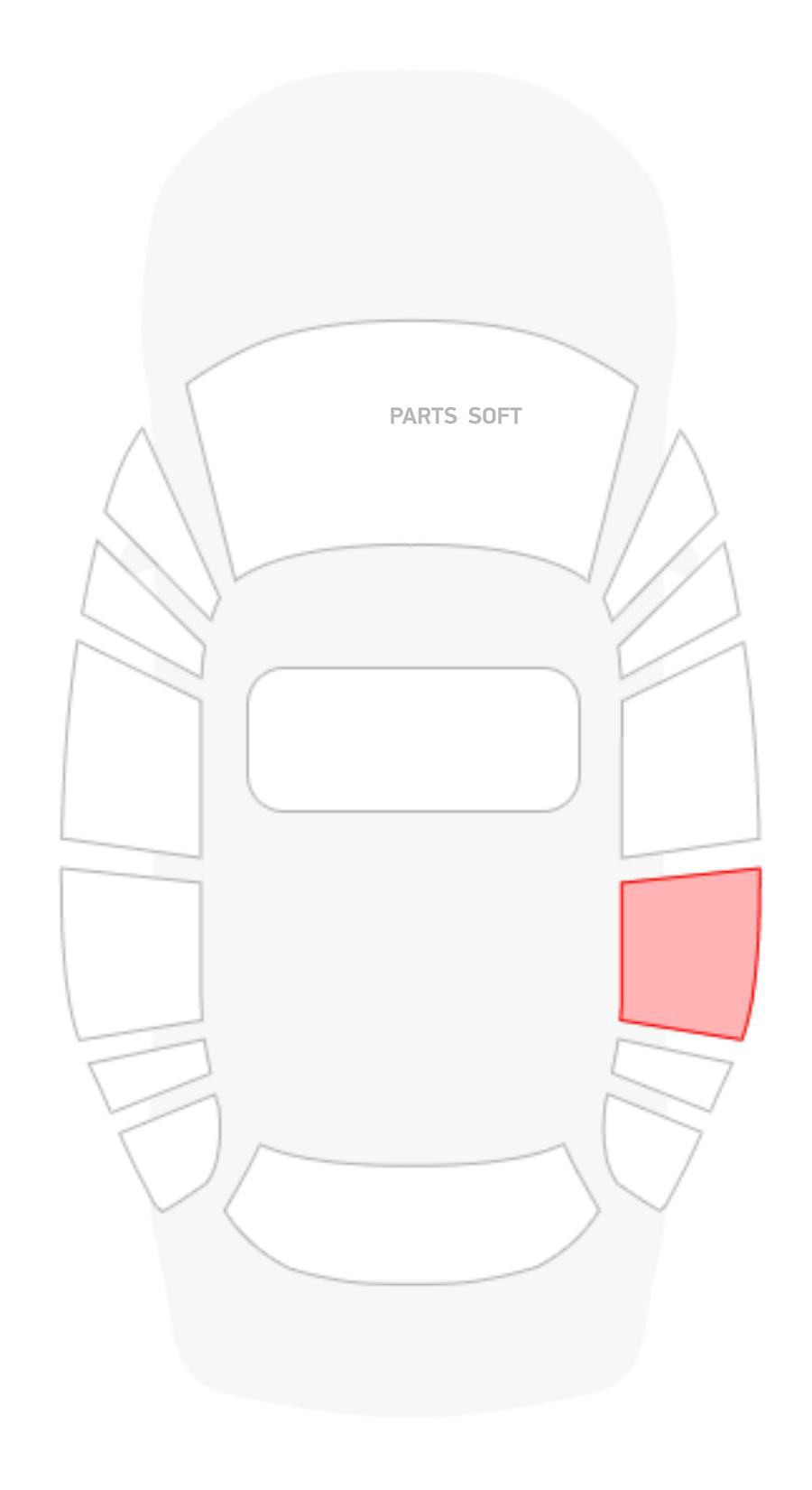 Стекло Chevrolet/Daewoo Lanos 4D Sed/5D Hbk(97-03) задн.дв.опуск. KMK GLASS chvs0007