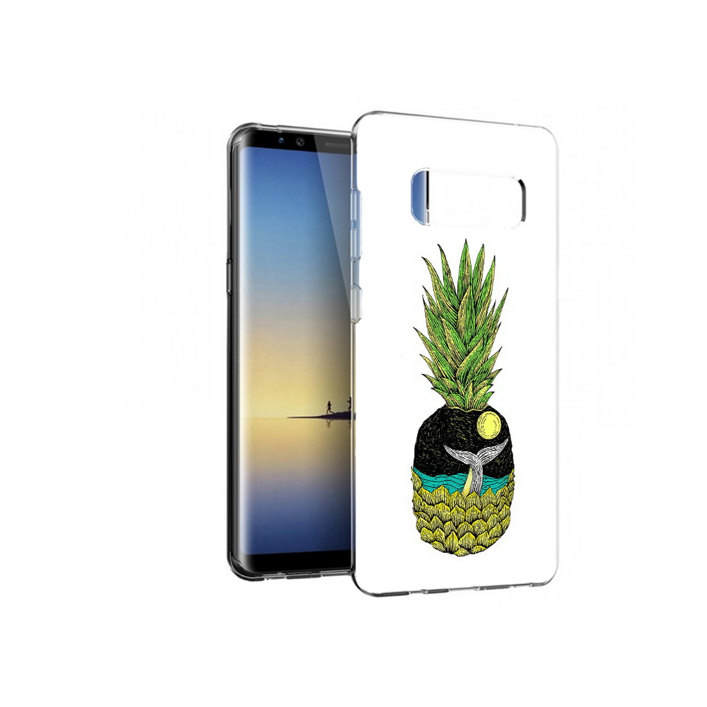 

Чехол MyPads Tocco для Samsung Galaxy Note 8 ананас с китом, Прозрачный, Tocco