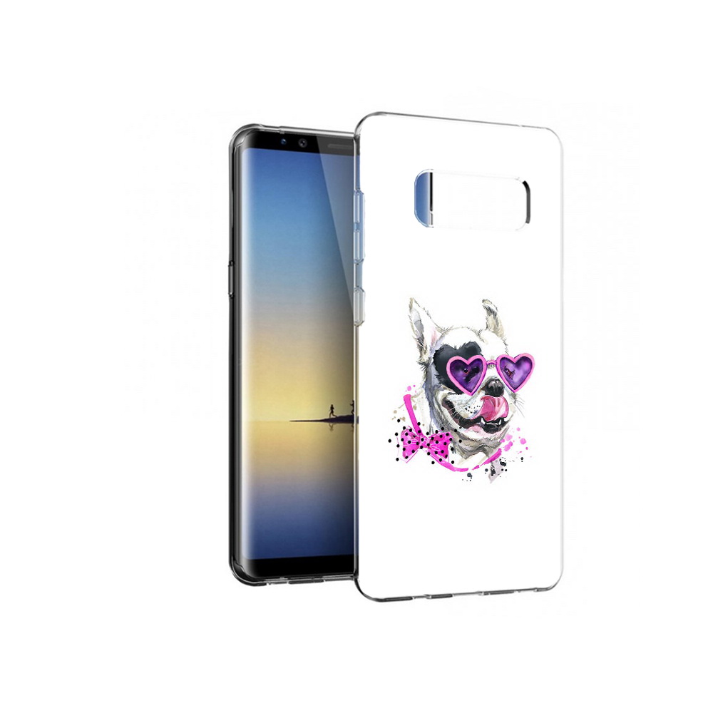

Чехол MyPads Tocco для Samsung Galaxy Note 8 акварельный пёс, Прозрачный, Tocco