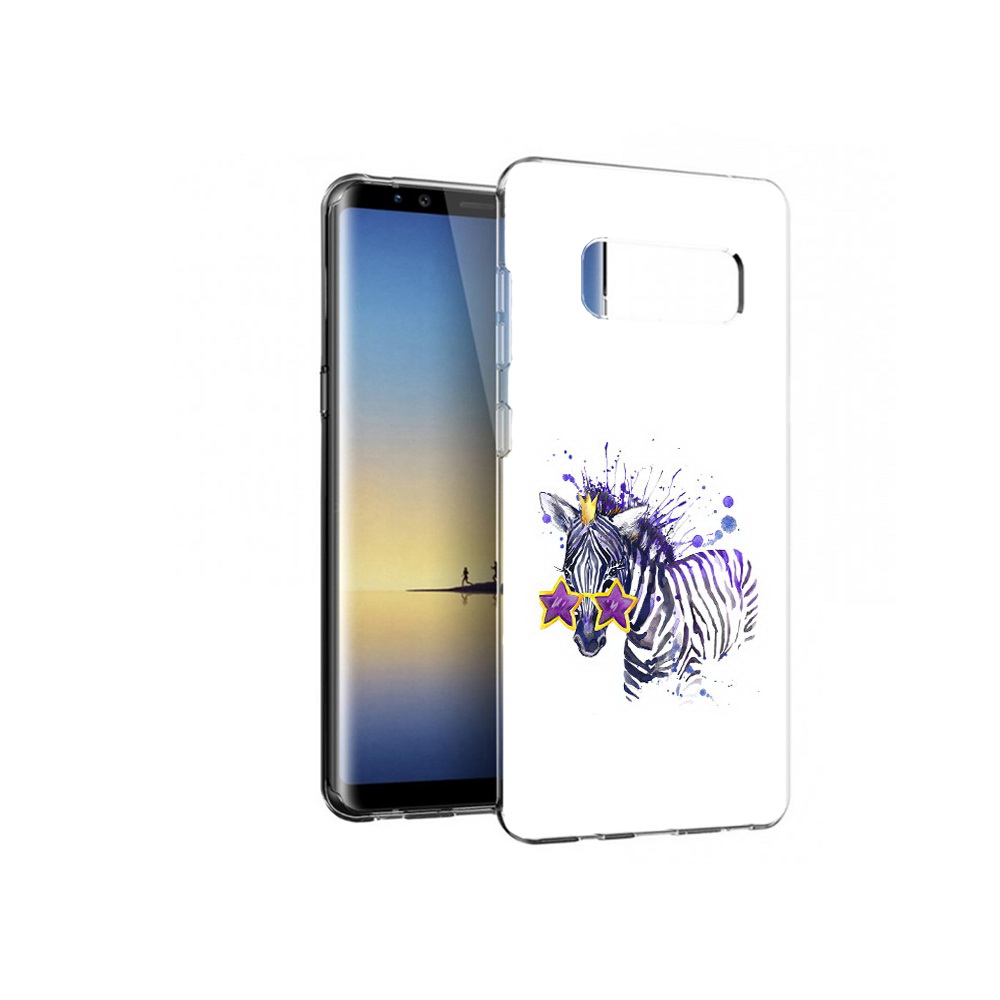 

Чехол MyPads Tocco для Samsung Galaxy Note 8 акварельная зебра, Прозрачный, Tocco