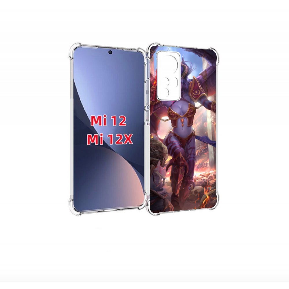 

Чехол бампер MyPads queen of pain dota 2 для Xiaomi 12., Прозрачный, Tocco