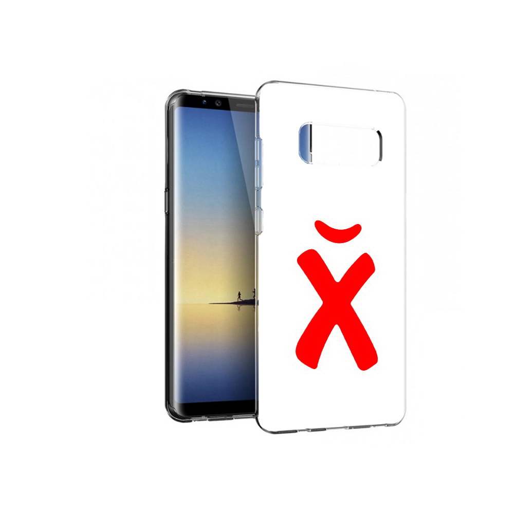 

Чехол MyPads Tocco для Samsung Galaxy Note 8 абстракция буква х, Прозрачный, Tocco
