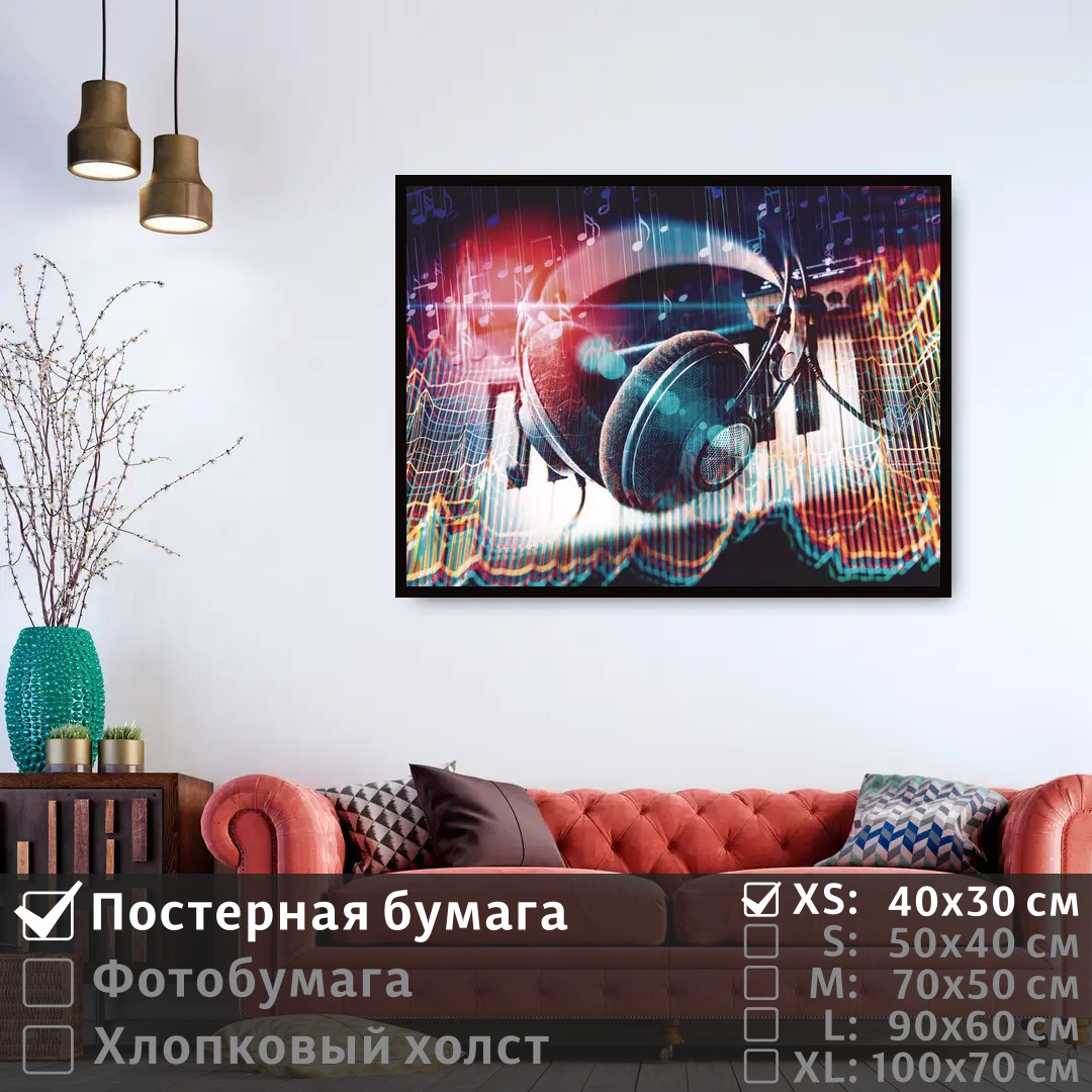 

Постер на стену ПолиЦентр Студия для музыкантов 40х30 см, СтудияДляМузыкантов