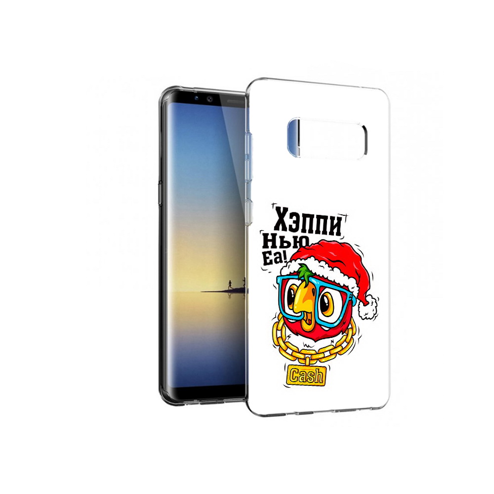 

Чехол MyPads Tocco для Samsung Galaxy Note 8 Хэппи нью еа, Прозрачный, Tocco