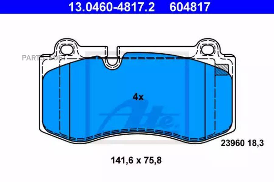 

Колодки дисковые п. MB W221 3.5/5.0/6.0/3.2CDi 05> 13.0460-4817.2 =1202 00 [A0044206220]
