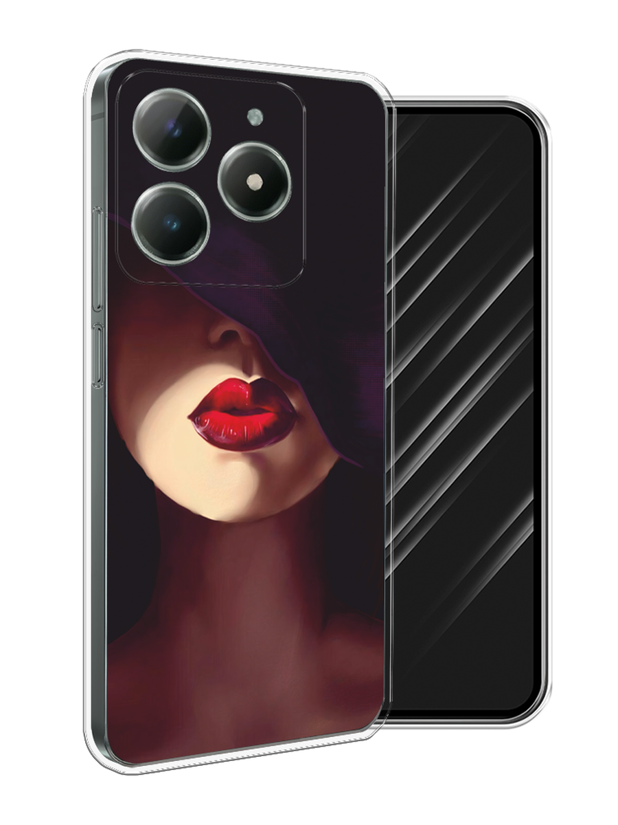 

Чехол Awog на Realme C61 4G (Global) "Красные губы", Черный;бежевый;красный, 2518050-1