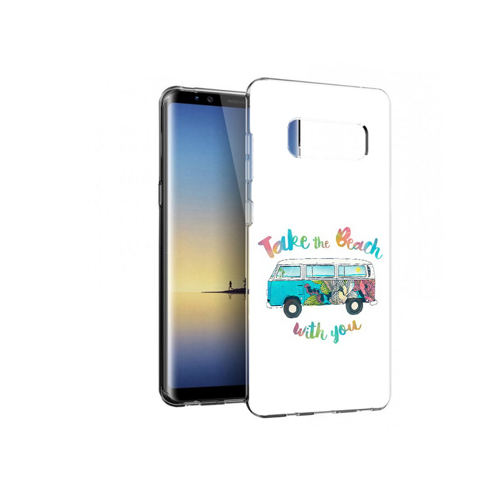 

Чехол MyPads Tocco для Samsung Galaxy Note 8 Хиппи автобус, Прозрачный, Tocco