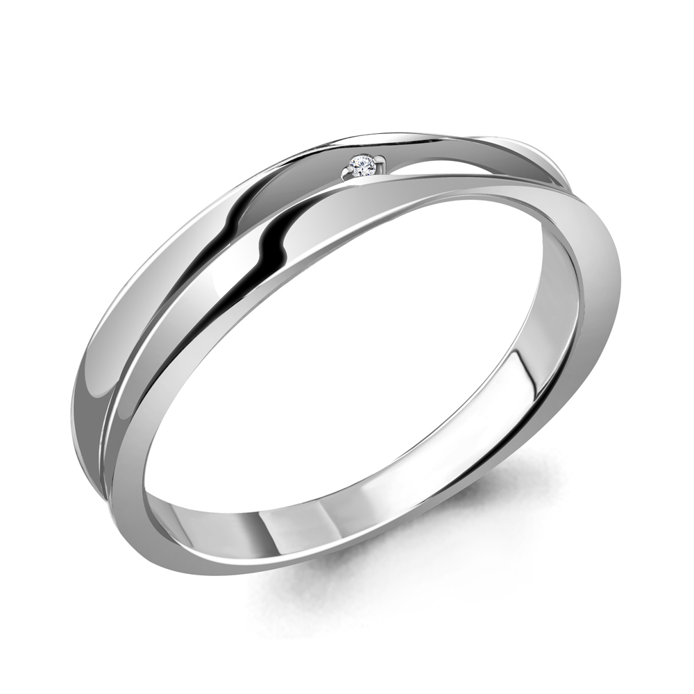 

Кольцо из серебра с бриллиантом Aquamarine Aquamarine 060114_925_р р. 16,5, 060114_925_р