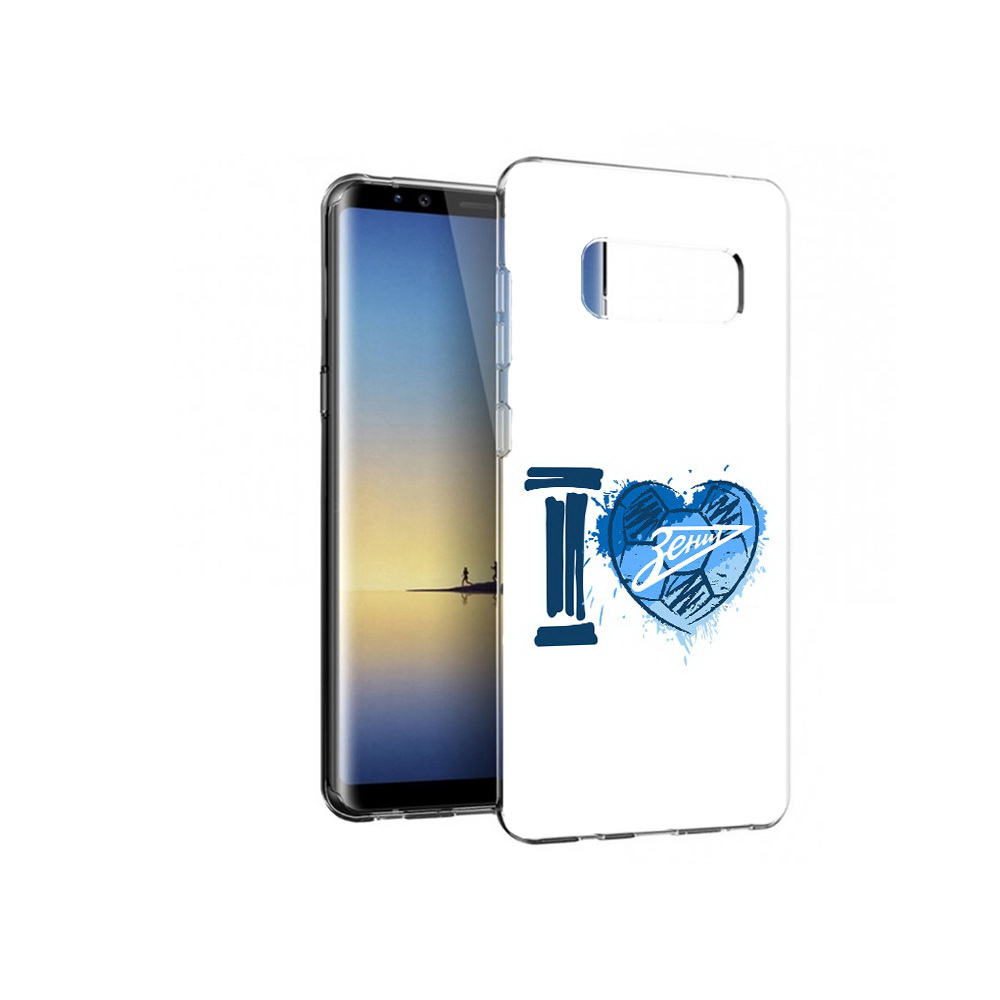 

Чехол MyPads Tocco для Samsung Galaxy Note 8 ФК я люблю зенит, Прозрачный, Tocco