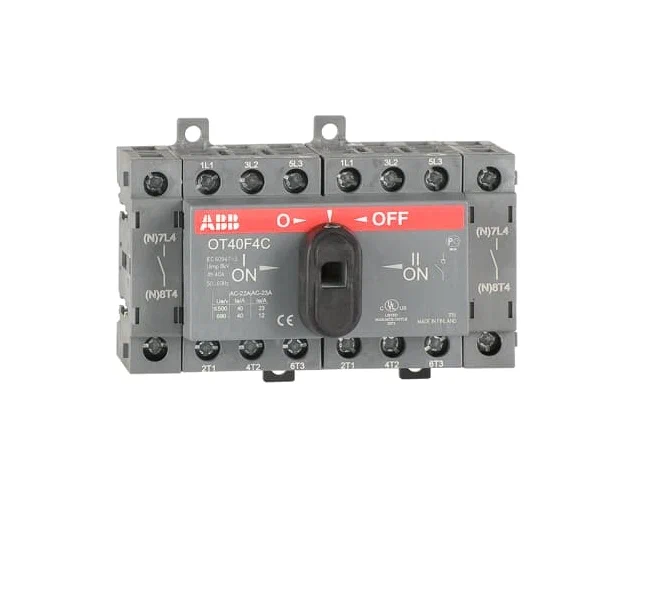 ABB 1SCA104934R1001 Реверсивный рубильник OT40F4C до 40A 4х-полюсный для установки на DIN-
