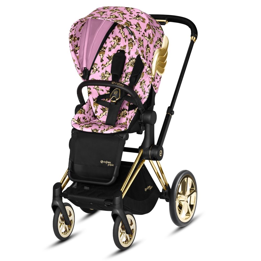 фото Коляска прогулочная cybex priam fe js cherubs pink