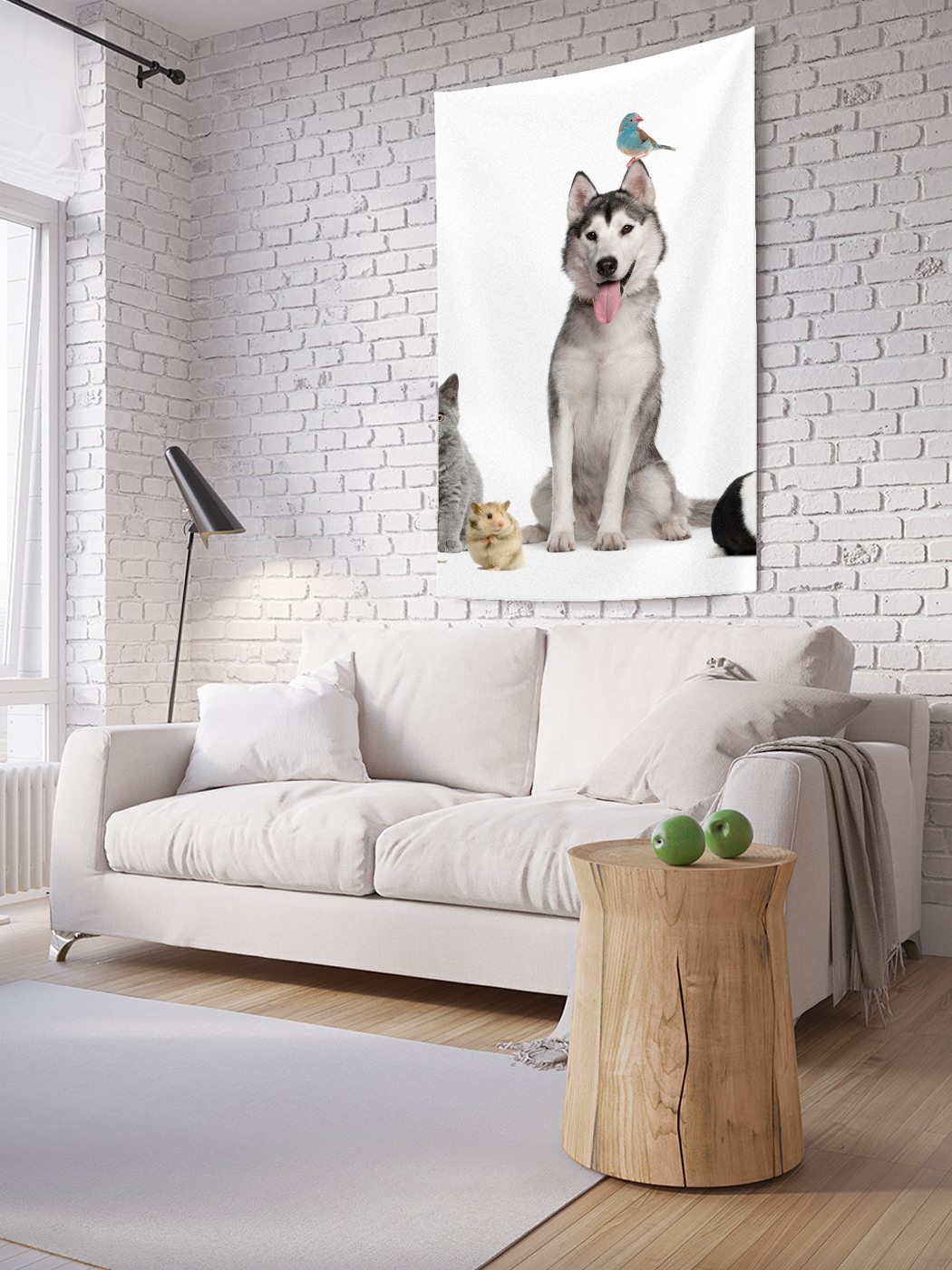 

Вертикальное фотопанно на стену JoyArty Домашний зверинец 150x200 см, Домашний зверинец