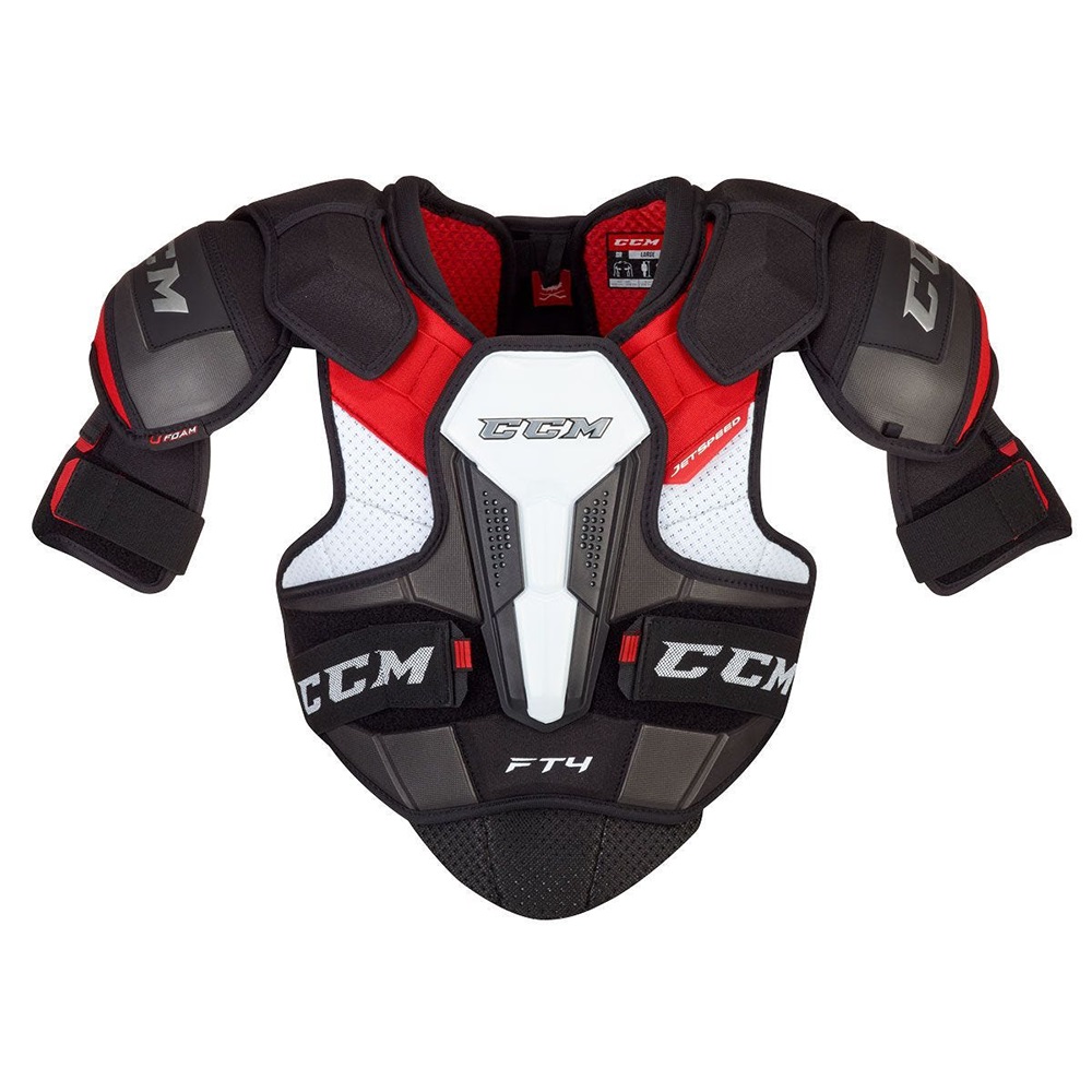 фото Нагрудник хоккейный ccm sp jetspeed ft4 jr, black, m