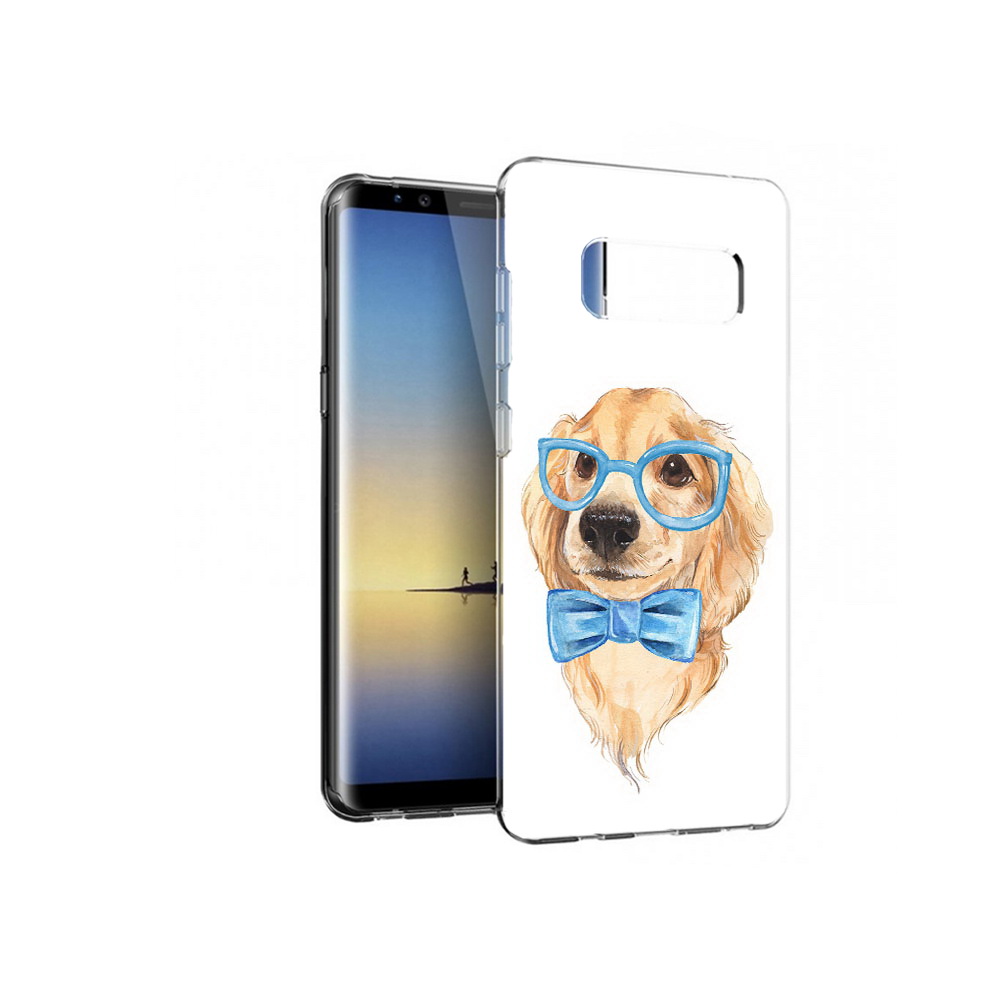 

Чехол MyPads Tocco для Samsung Galaxy Note 8 Собака интеллигент, Прозрачный, Tocco