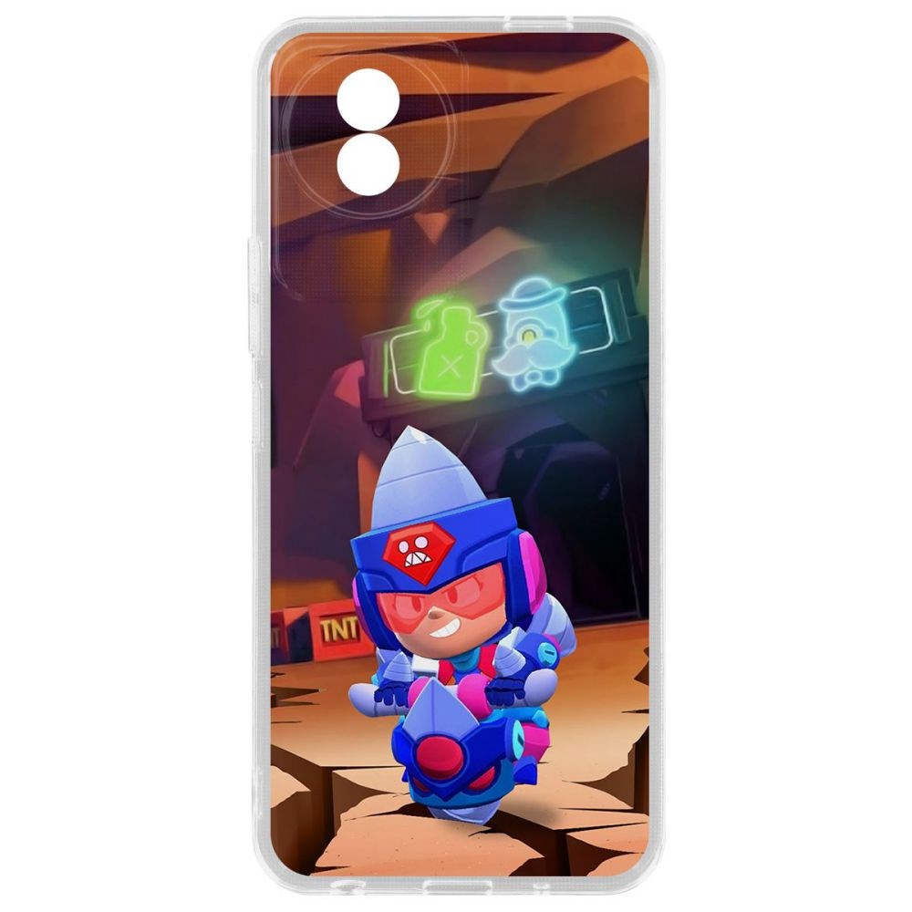 

Чехол Brawl Stars-Ультрабурильщица Джеки для Vivo Y02, Прозрачный