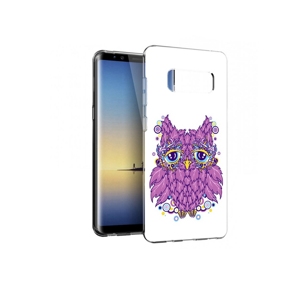

Чехол MyPads Tocco для Samsung Galaxy Note 8 Розовая сова, Прозрачный, Tocco