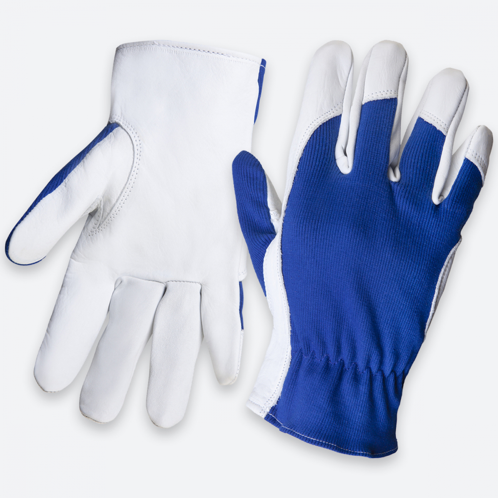 фото Jeta safety перчатки кожаные locksmith цвет синий/белый/jle321-9/l