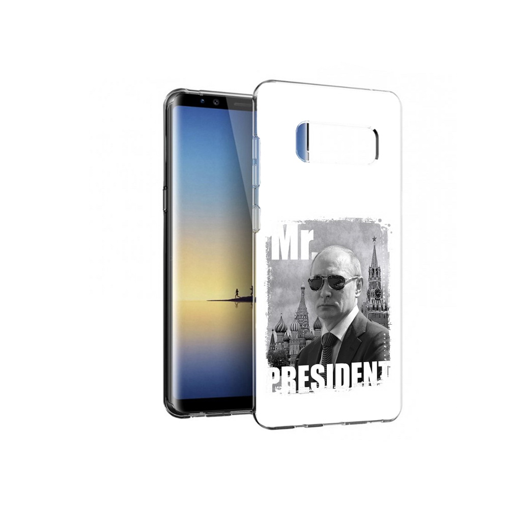 

Чехол MyPads Tocco для Samsung Galaxy Note 8 Путин, Прозрачный, Tocco
