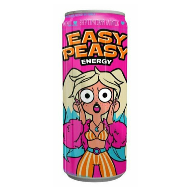 

Энергетический напиток Easy Peasy арбуз-гуава газированный 0,45 л