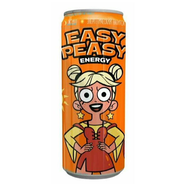 

Энергетический напиток Easy Peasy манго-апельсин газированный 0,45 л