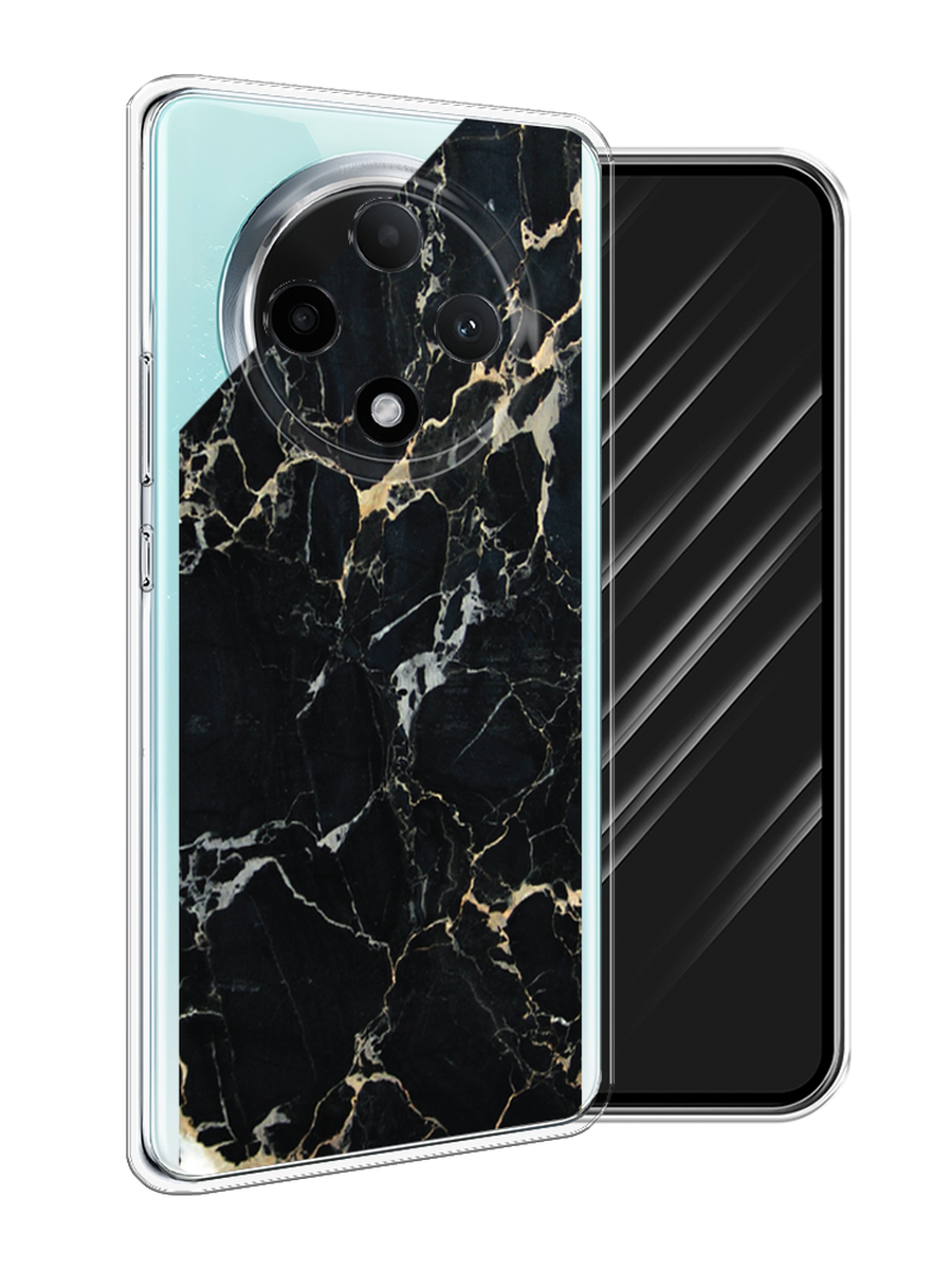 

Чехол Awog на Oppo A3 Pro 5G "Черный мрамор уголок", Черный;золотистый, 2517950-1
