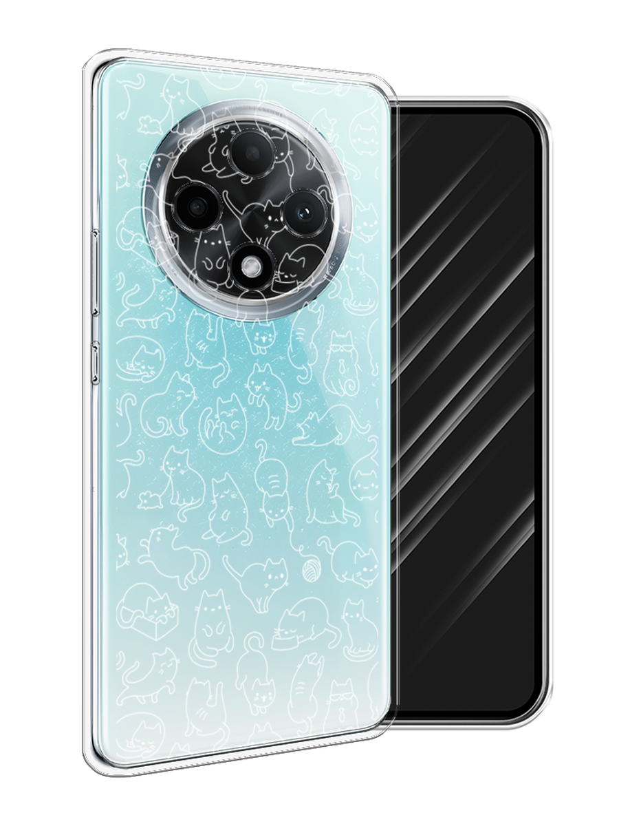 

Чехол Awog на Oppo A3 Pro 5G "Шкодливые котики", Прозрачный;бежевый, 2517950-1