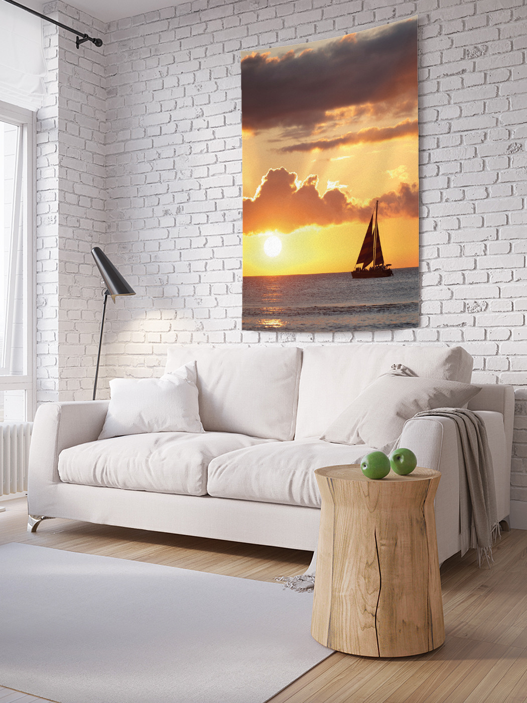 

Вертикальное фотопанно на стену JoyArty Закат у моря 150x200 см, Закат у моря
