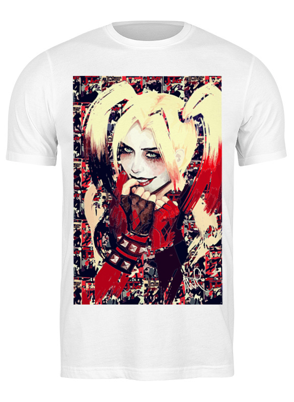 

футболка унисекс Printio Harley quinn белая S, Harley quinn