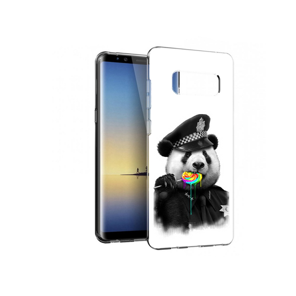 

Чехол MyPads Tocco для Samsung Galaxy Note 8 Панда полиция, Прозрачный, Tocco